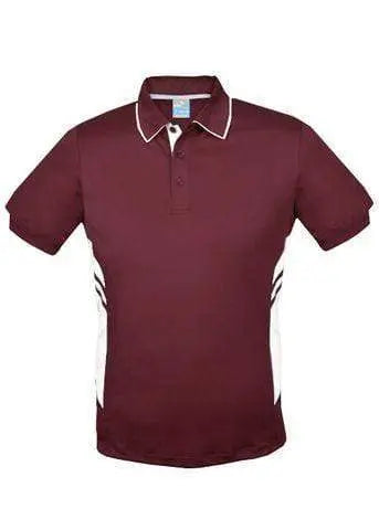 Aussie Pacific Tasman Men's Polo Shirt 1311 Casual Wear Aussie Pacific Maroon/White S
